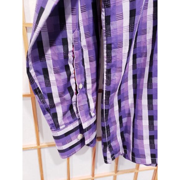 Inserch Jacquard Cotton Vertical Stripes Multicolor Men's Shirt - Size M - Picture 8 of 12